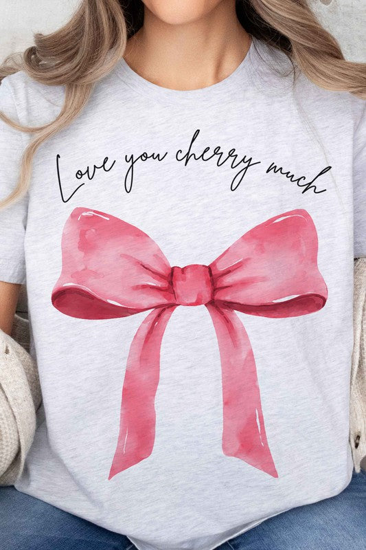 LOVE YOU CHERRY COQUETTE OVERSIZED GRAPHIC TEE