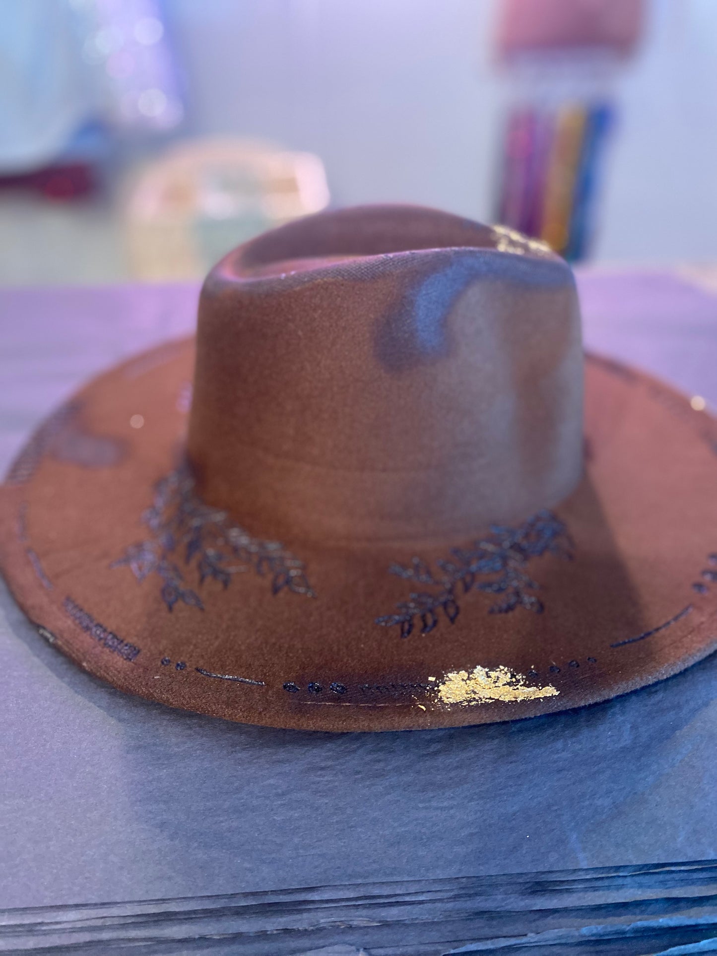 Brown Brim Hat